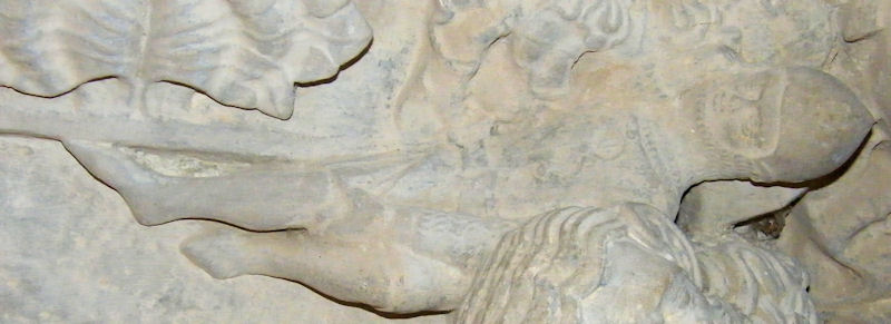 Germany Nienburg - St Marien and St Cyprian Margrave Thietmar died 978 and son Gero effigy 1350